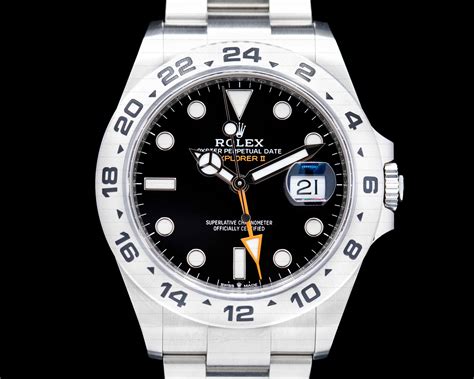 rolex explorer polished stainless steel black dial|rolex explorer 2 black.